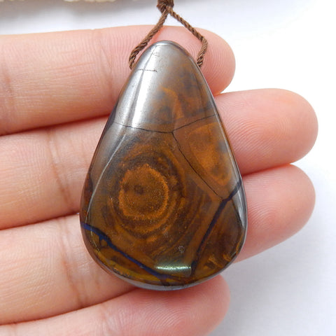 Natural Boulder Opal drop Pendant Bead