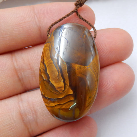 Natural Boulder Opal oval Pendant Bead