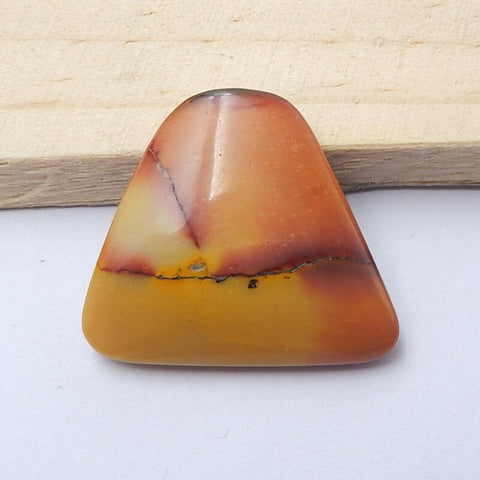 Natural Mookaite Jasper Gemstone Cabochon, 28x25x5mm, 5.4g - MyGemGarden