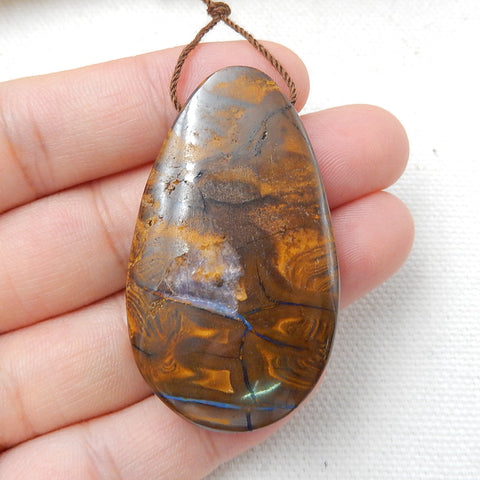 Natural Boulder Opal drop Pendant Bead