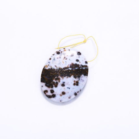 Popular Ocean Jasper Drilled Pendant Bead 45x35x8mm 23g - MyGemGarden