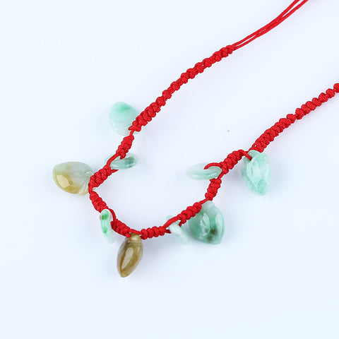 Natural Jadeite Jade Necklace, Jewelry DIY Making Charm Gift Accessories