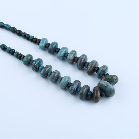 Colliers de pierres précieuses brutes, collier de colliers de pierres précieuses turquoise, collier réglable