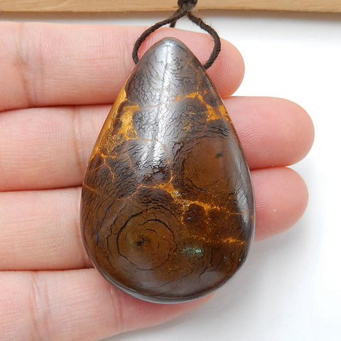 Natural Boulder Opal drop Pendant Bead