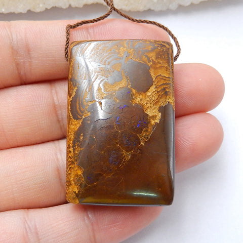 1 PC Natural Boulder Opal Pendant Bead