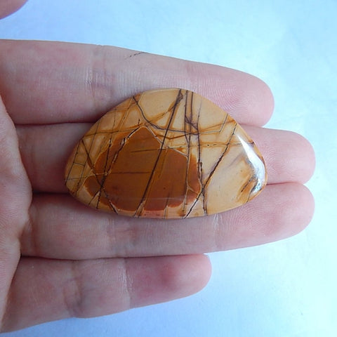 Mulit-Color Picasso Jasper Cabochon 42x27x4mm,6.7g - MyGemGarden