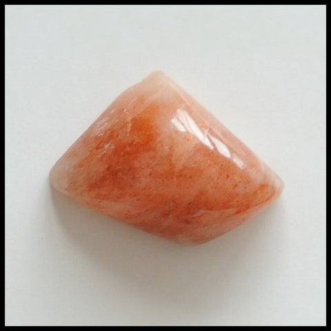 Natural Sunstone Gemstone Cabochon, 21x15x8mm, 3.6g - MyGemGarden