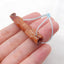 Amazonite Carved Animal Carvings Pendant For Necklace, 51x8mm, 5.4g