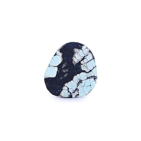 New Turquoise Carved Horse Head Gemstone Cabochon, 35x33x7mm10g - MyGemGarden