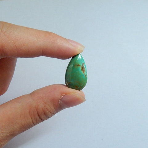 Turquoise Gemstone Teardrop Cabochon£¬22x13x7mm,2.6g - MyGemGarden