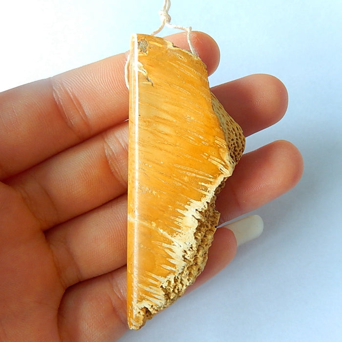 Natural Palm Pendant 68x28x12mm, 27.5g - MyGemGarden