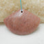 Natural Rhodonite Drilled Fan Gemstone Pendant Bead, 50x35x8mm, 19.4g - MyGemGarden