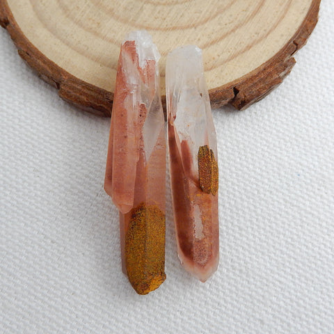 Drusy Cabochon,Crystal, Selling 2 Pcs Quartz Gemstone Cabochon,  41x9x8mm, 45x10x7mm, 9g - MyGemGarden