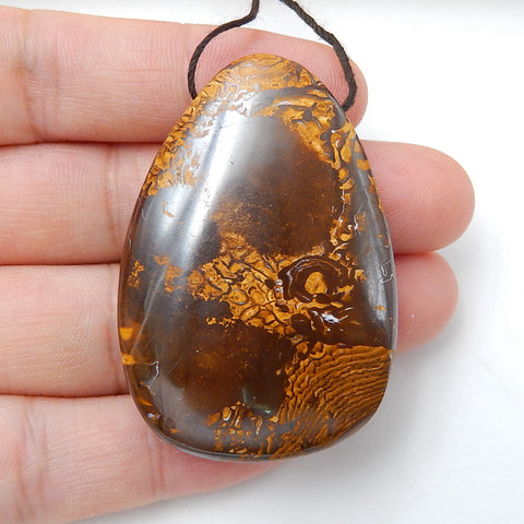 Natural Boulder Opal drop Pendant Bead