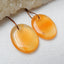 Natural Red Agate oval Earrings Pair, stone for Earrings making, 21x17x4mm, 4.7g - MyGemGarden