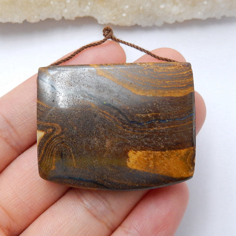 Natural Boulder Opal Pendant Bead