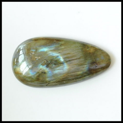 Natural Labradorite Gemstone Cabochon 42x22x7mm,12.35g - MyGemGarden