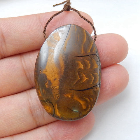 Natural Boulder Opal oval Pendant Bead