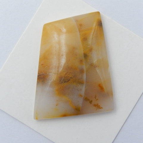 Ocean Jasper Gemstone Natural Cabochon, 29x24x6mm, 7.5g - MyGemGarden