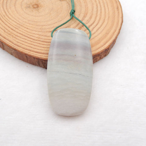 Natural Wave Jasper Pendant Bead 21X50X8mm, 20.6g