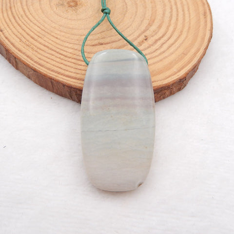 Natural Wave Jasper Pendant Bead 21X50X8mm, 20.6g