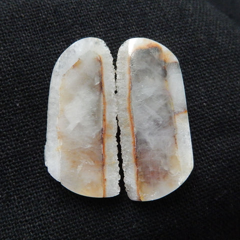 Sale 1 Pair Natural crystal nugget gemstone specimen, 31x14x7mm, 8.8g - MyGemGarden