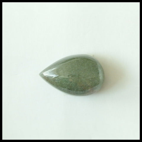 Natural Phantom Quartz Drop Shape Gemstone Cabochon, 17x11x8mm, 2.7g - MyGemGarden