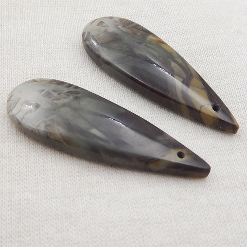 Natural Morrisonite Earring Beads 36x12x4mm, 5.5g