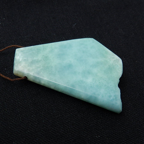 New, Drusy Hemimorphite Gemstone Pendant Bead, 60x37x9mm, 30.6g - MyGemGarden