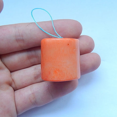 Bamboo Coral Pendant Bead, 24x23mm, 23.9g - MyGemGarden