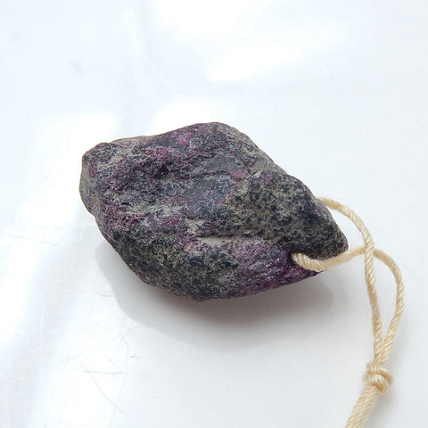 New, Nugget Ruby Gemstone Pendant Stone, Jewelry accessories, 25x18x12mm, 8g - MyGemGarden