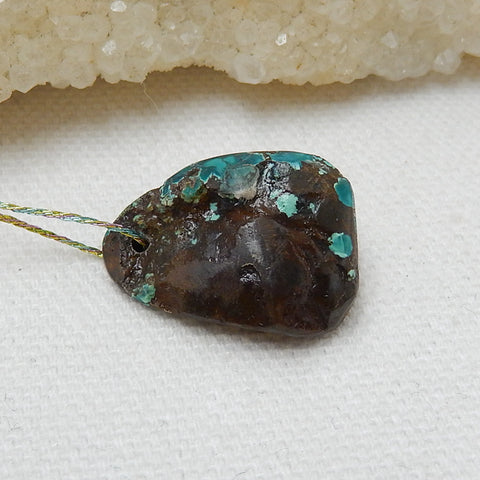 Nugget gemstone Turquoise Pendant, Best Jewelry Handmade DIY Jewelry Making, 22x16x11mm, 5g - MyGemGarden