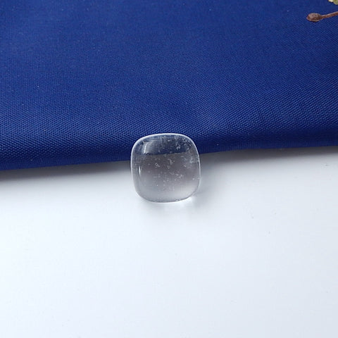 Natural White Quartz Gemstone Cabochon 15x15x7mm,3.1g - MyGemGarden