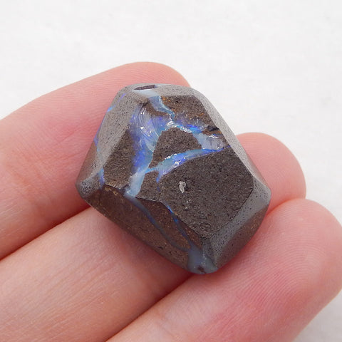 Boulder Opal Nugget Gemstone Cabochon, 21x17x10mm, 6.2g