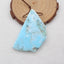 Nugget Larimar Gemstone Pendant, Raw Larimar Pendant, 55x42x7mm, 21.5g