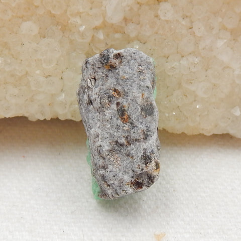 Natural Stone Emerald Green Raw Material, Gemstone Rough, 21x12x13mm, 4.3g - MyGemGarden