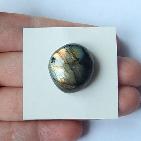 Labradorite  Gemstone  Cobochon,20x19x8mm,4.6g - MyGemGarden