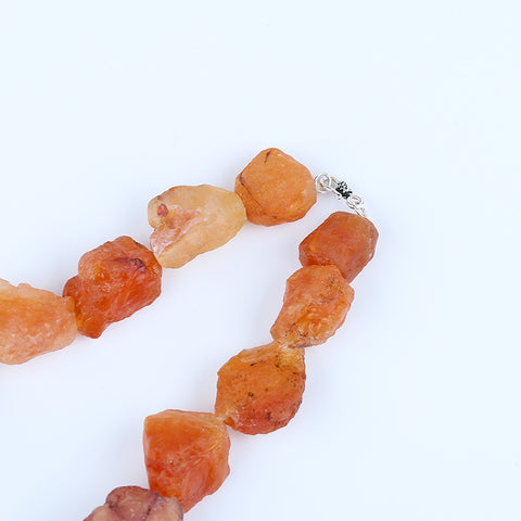 Raw Gemstone Necklaces, Natural Red Agate Gemstone Necklace, 1 Strand, 20 inch, 260g