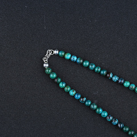 Colliers de pierres précieuses brutes, collier de colliers de pierres précieuses turquoise, collier réglable