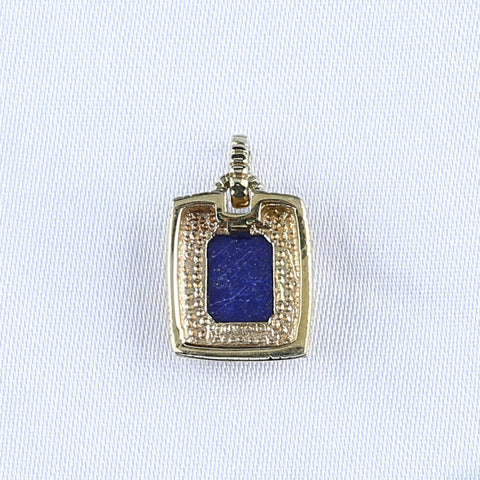 Natural Lapis Lazuli Copper Pendant