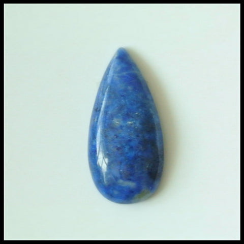 Natural Lapis Lazuli Gemstone Cabochon, 25x11x4mm, 2.0g - MyGemGarden