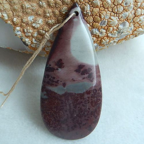 Chohua Jasper Gemstone Water Drop Beauty Pendant Bead 59x27x9mm 18.5g - MyGemGarden