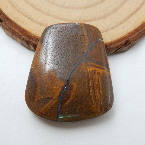 Natural Boulder opal Gemstone Cabochon, 29x25x8mm, 9.5g - MyGemGarden