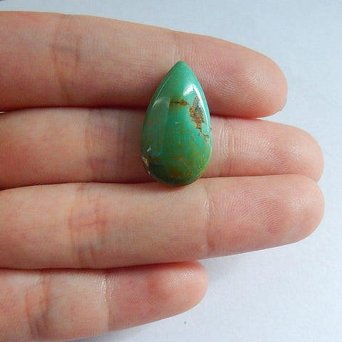 Turquoise Gemstone Teardrop Cabochon£¬22x13x7mm,2.6g - MyGemGarden