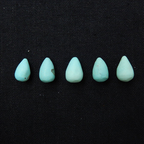 Sale 1pc Natural Turquoise Teardrop Gemstone Pendant Stone, 14x8mm, 15x9mm - MyGemGarden