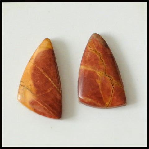 Natural Multi-Color Picasso Jasper Gemstone Cabochon 21x11x4mm,20x11x4mm,3.0g - MyGemGarden