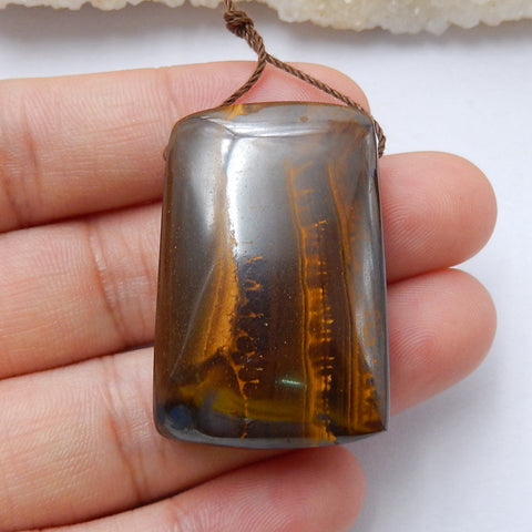 1 PC Natural Boulder Opal Pendant Bead