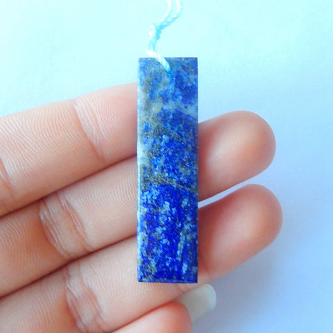 Natural Stone Lapis Lazuli Pendant 41x11x3mm, 3.4g Fashion Jewelry Gift Accessory - MyGemGarden