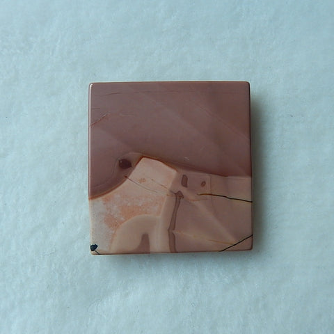 Natural Square Mookaite Jasper Cabochon 34x33x5mm,10.5g - MyGemGarden