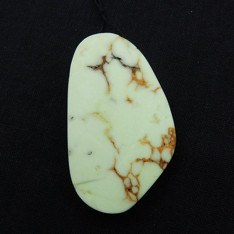 Handmade Lemon Jade Gemstone snake Carved Ornament, 68x40x17mm, 48.3g - MyGemGarden